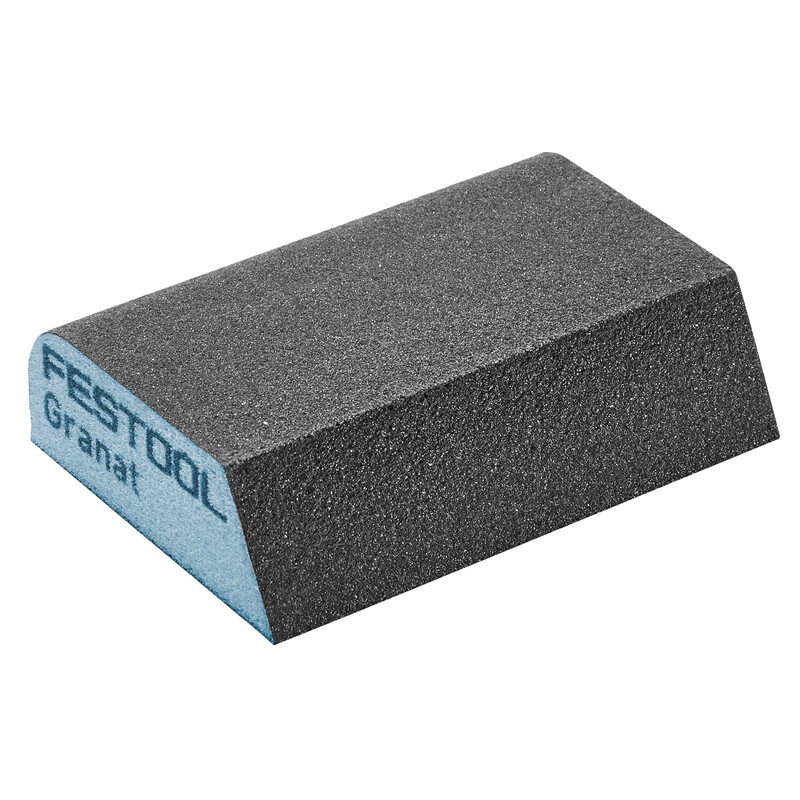GRANAT Abrasive Sponge - 2.7" x 3.8" x 1" - 6 Pack - Profile:Combination - Grit:120 Grit